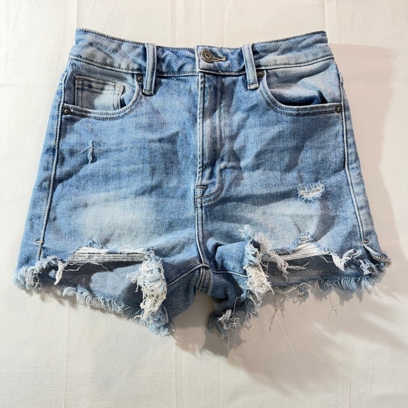 Hidden Pants - HIDDEN Distressed Denim Shorts XS Light Wash Cut Off High Waist Boho
